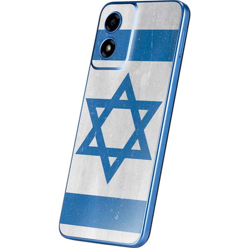 Israel Flag Distressed Moto G Play 4G (2024) Skin